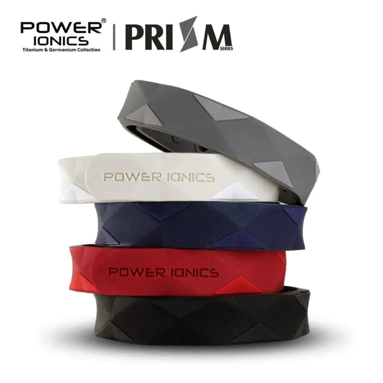 Pulseira – Prism Power Ionics com 2000 íons, turmalina, germânio e bio silicone