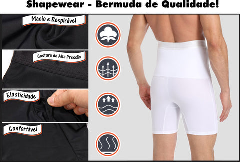 Bermuda modeladora para homens com abertura – SHAPEWEAR